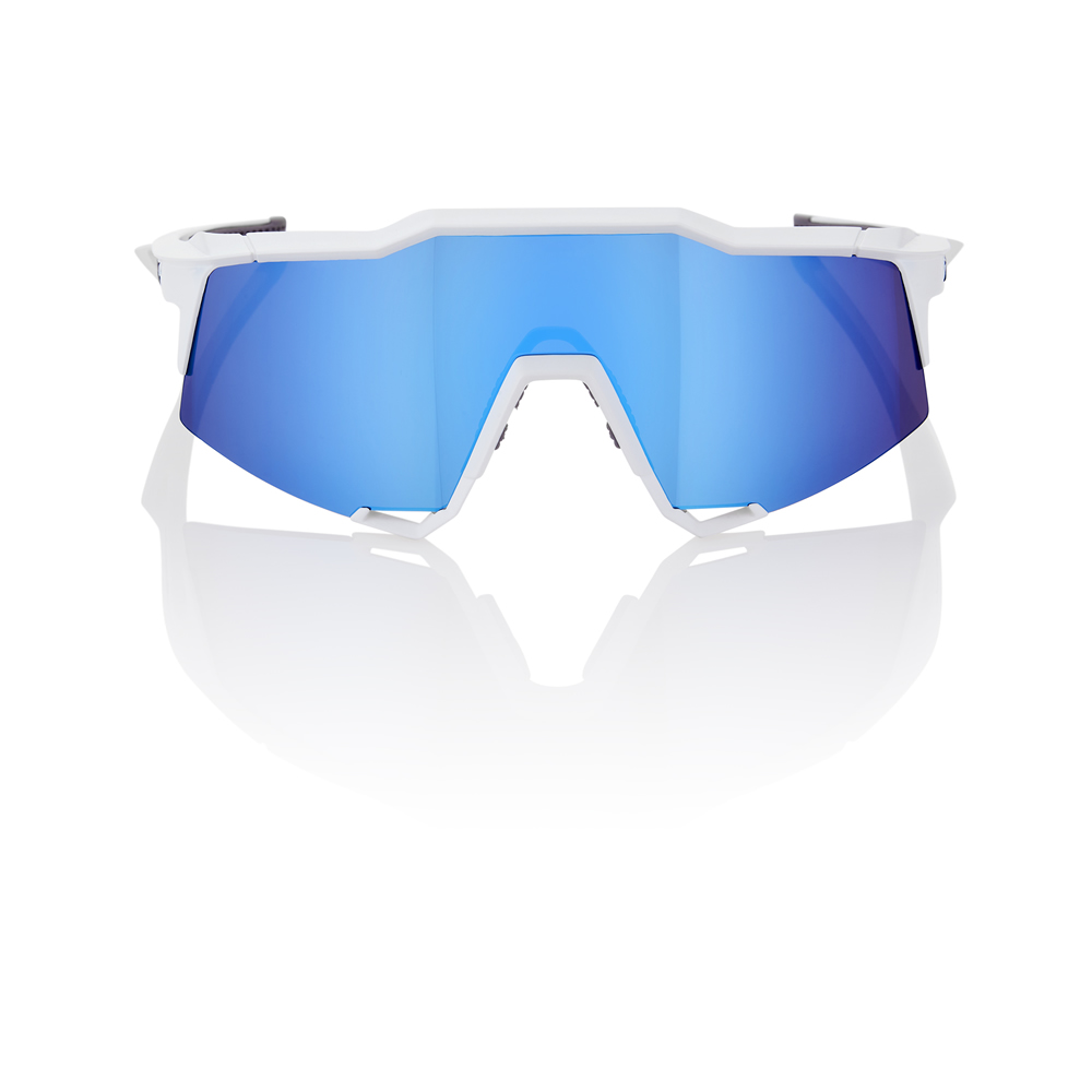 SPEEDCRAFT – Matte White / HiPER Blue Multilayer Mirror Lens