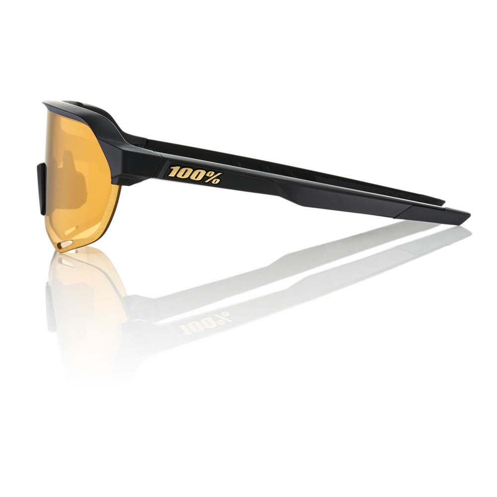 S2 – Matte Black / Soft Gold Mirror Lens