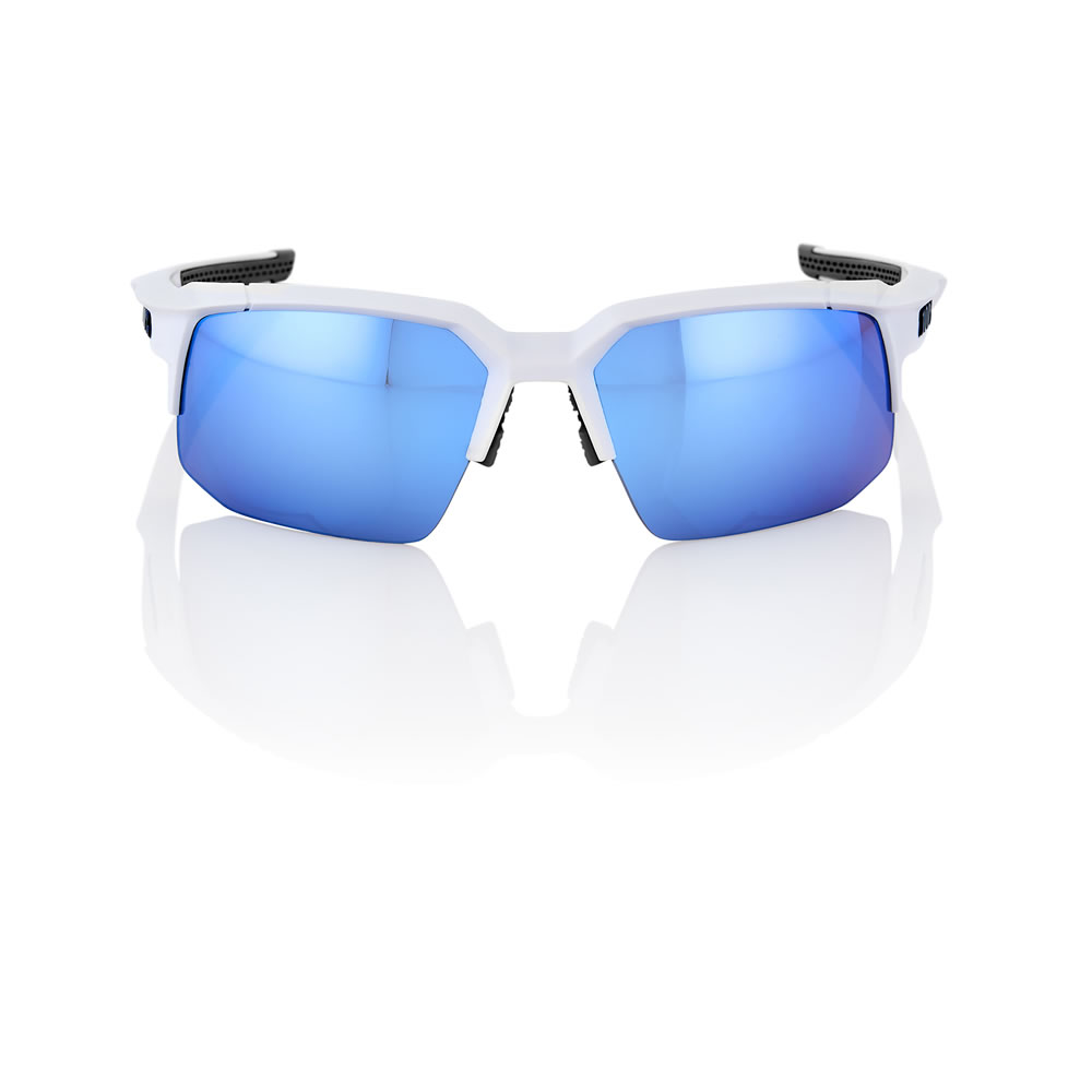 SPEEDCOUPE – Matte White – HiPER Iceberg Blue Mirror Lens
