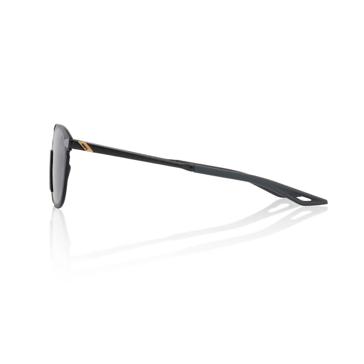 LEGERE Round – Polished Black – Smoke Lens