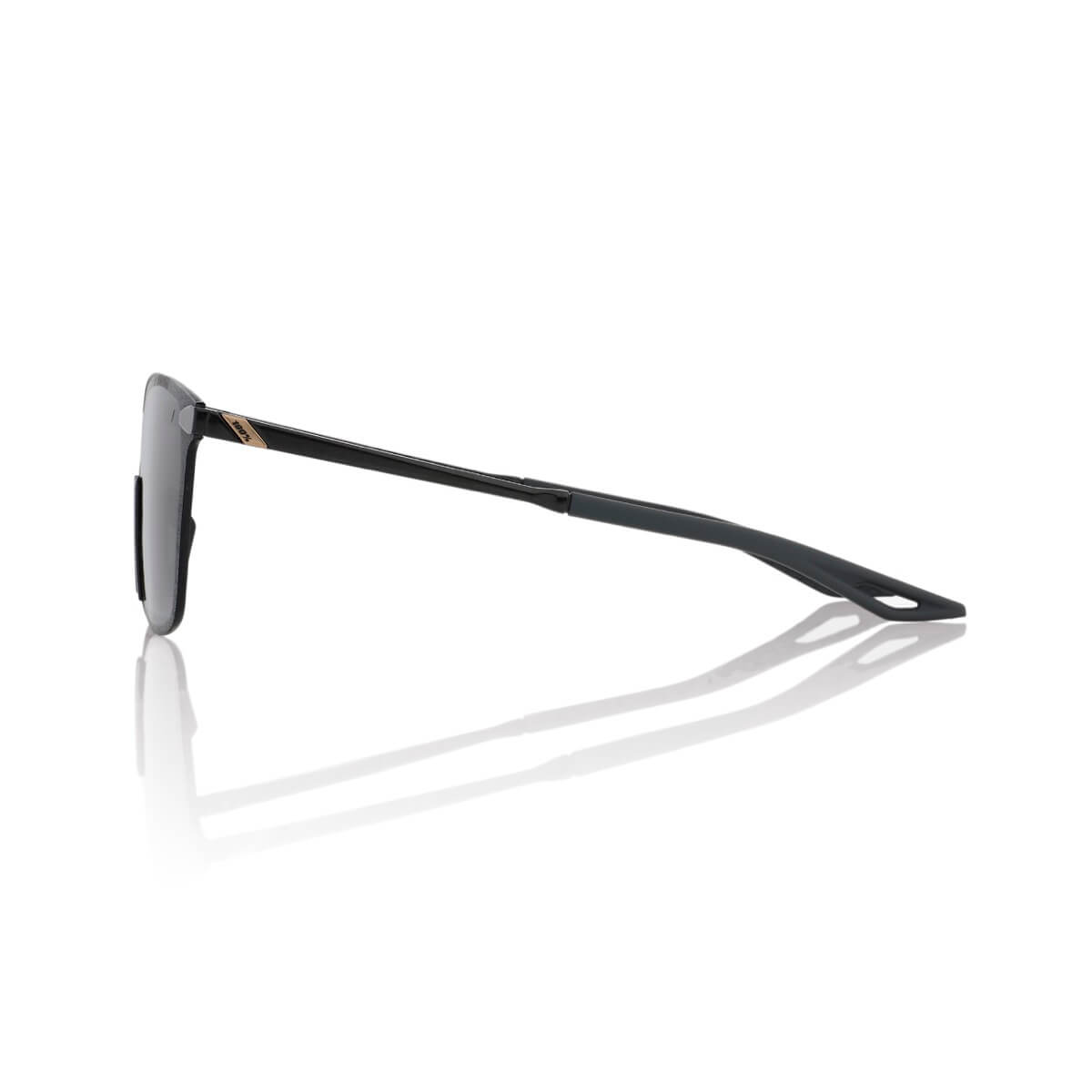 LEGERE Square – Polished Black – Smoke Lens