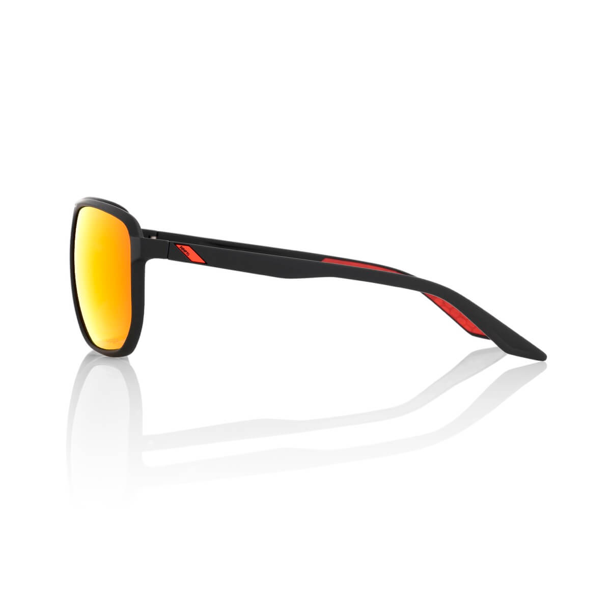 KONNOR – Soft Tact Black / HiPER Red Multilayer Mirror Lens