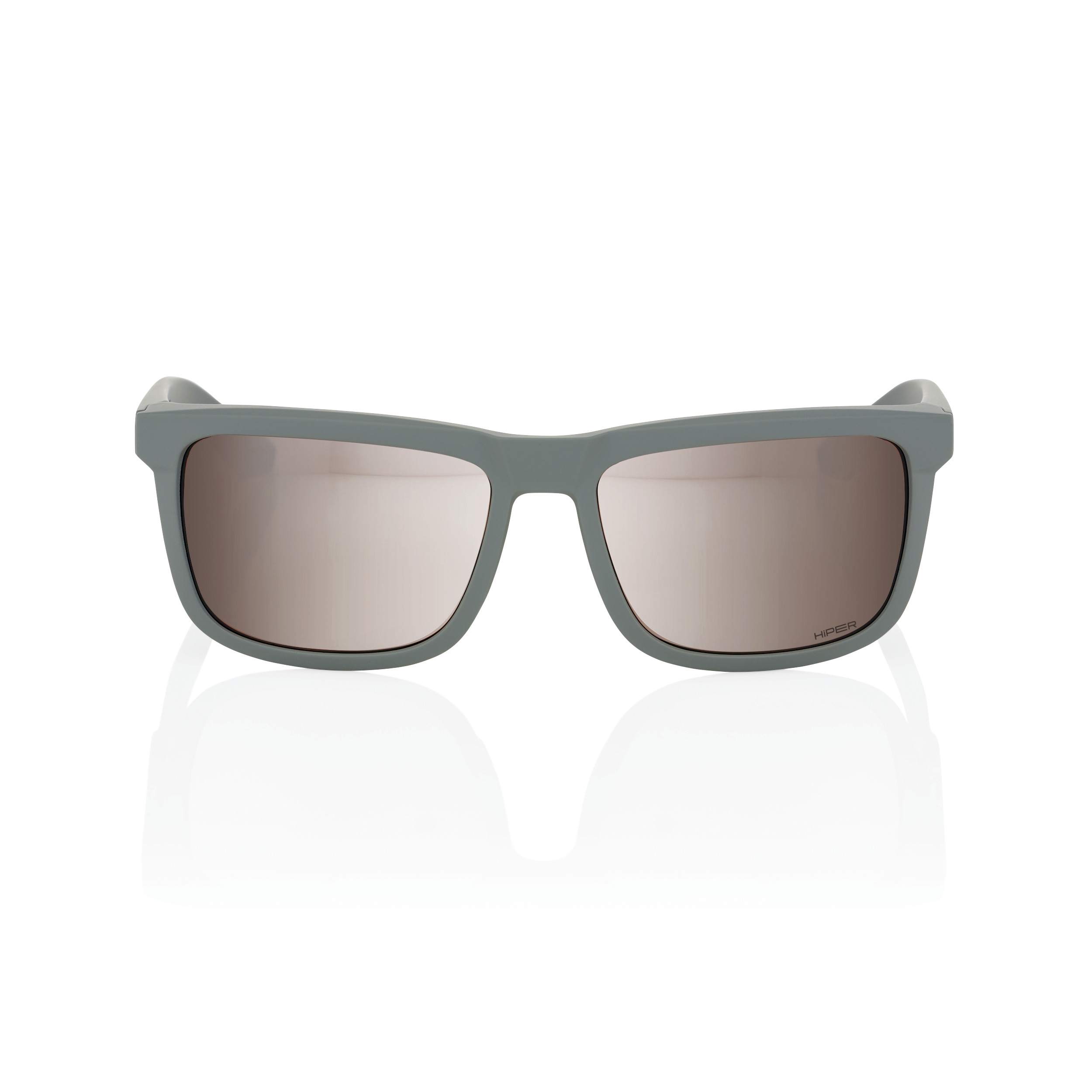 BLAKE – Soft Tact Cool Gray / HiPER Crimson Silver Mirror Lens