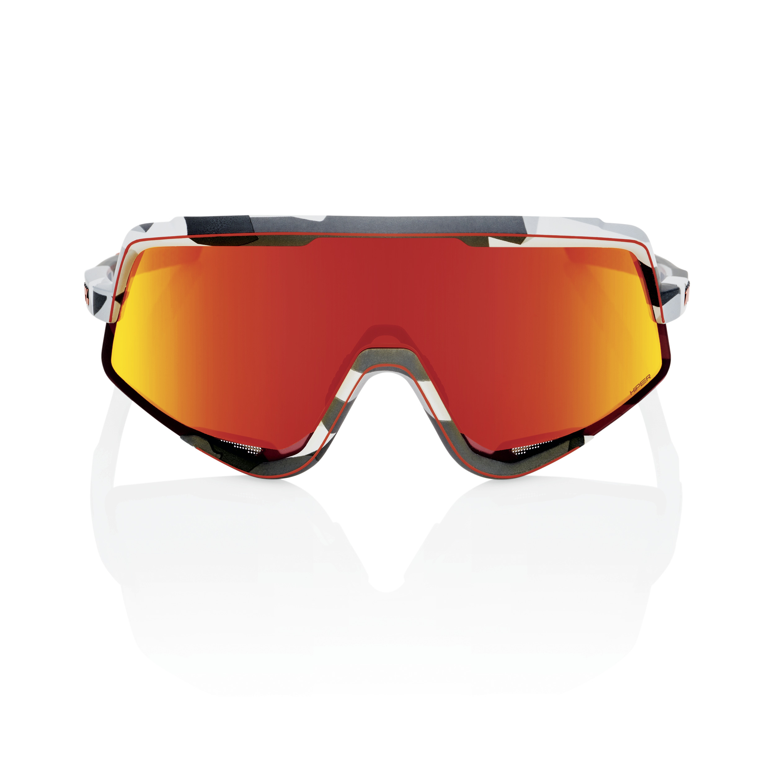 GLENDALE – Soft Tact Grey Camo / HiPER Red Multilayer Lens