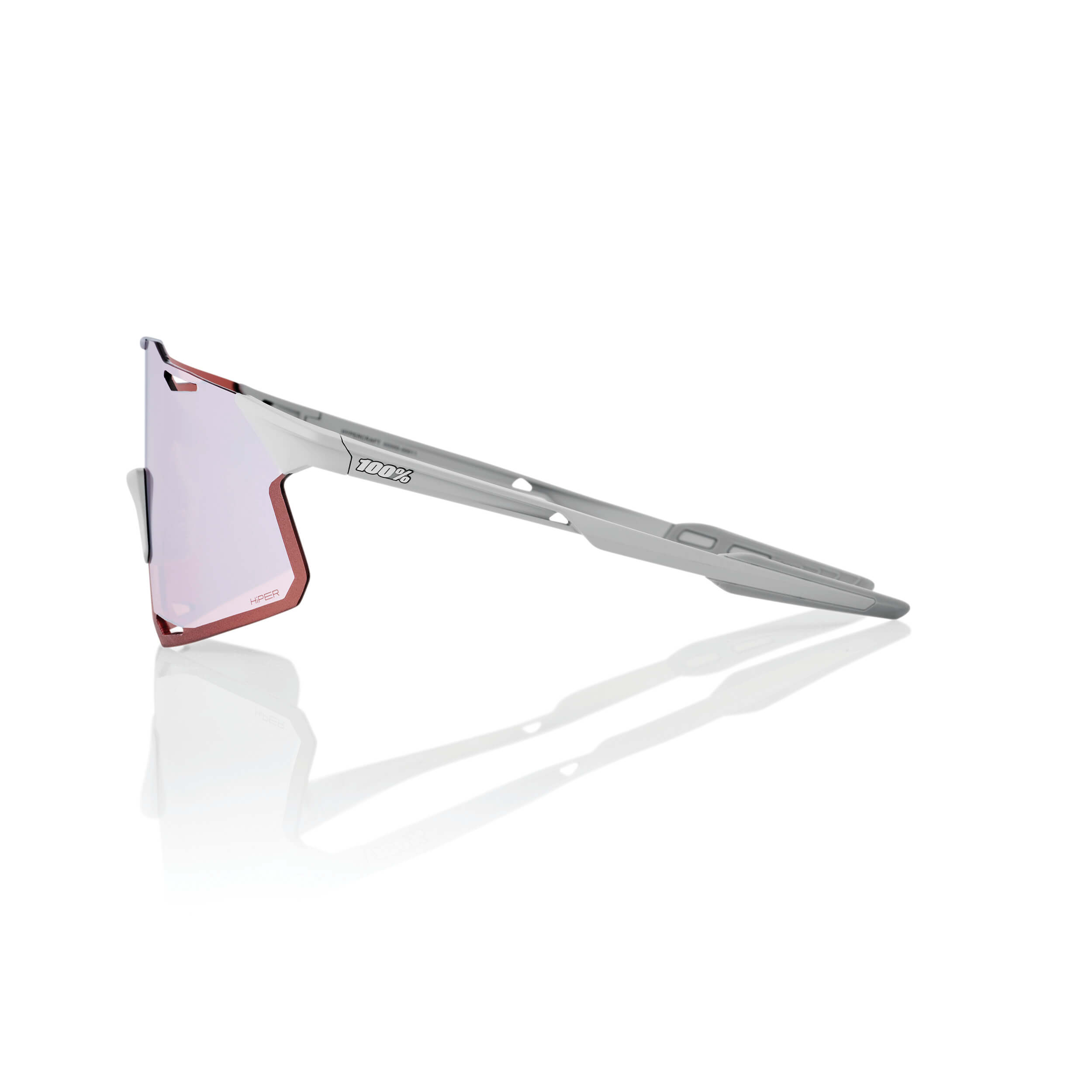 HYPERCRAFT – Matte Stone Grey / HiPER Crimson Silver Mirror Lens