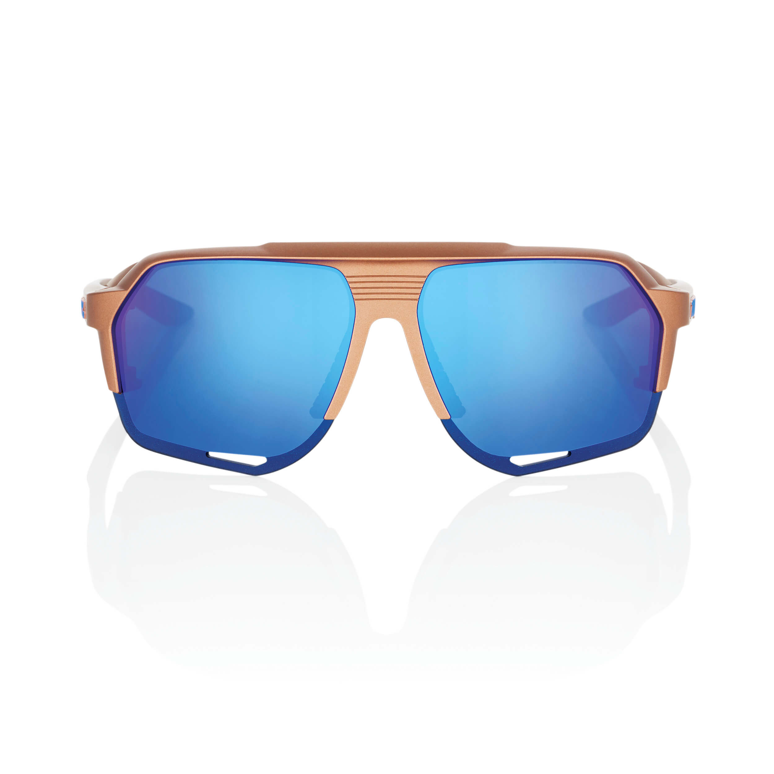 NORVIK – Matte Copper Chromium / Blue Multilayer Mirror Lens