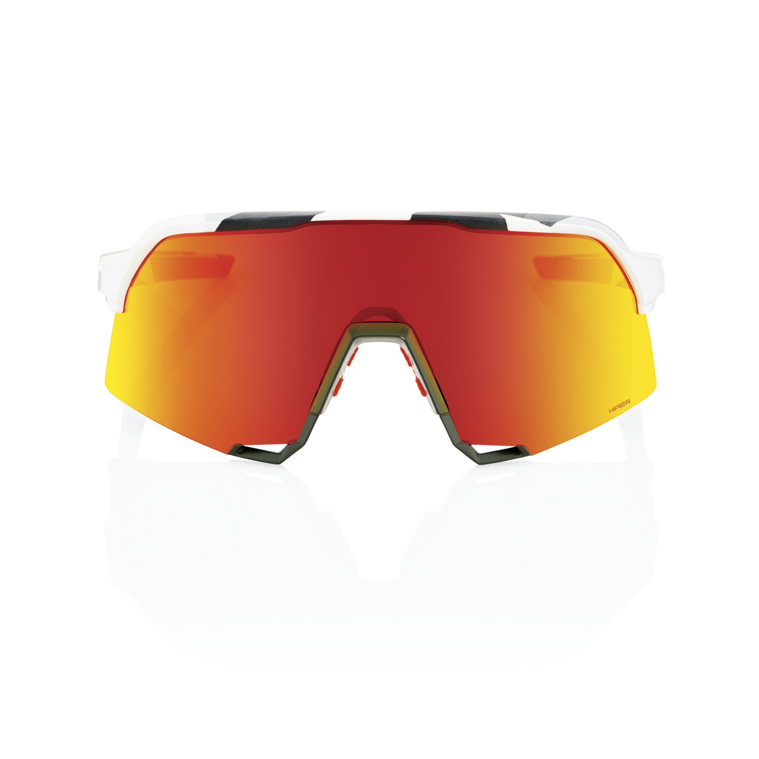 S3 – Soft Tact Grey Camo / HiPER Red Multilayer Mirror Lens