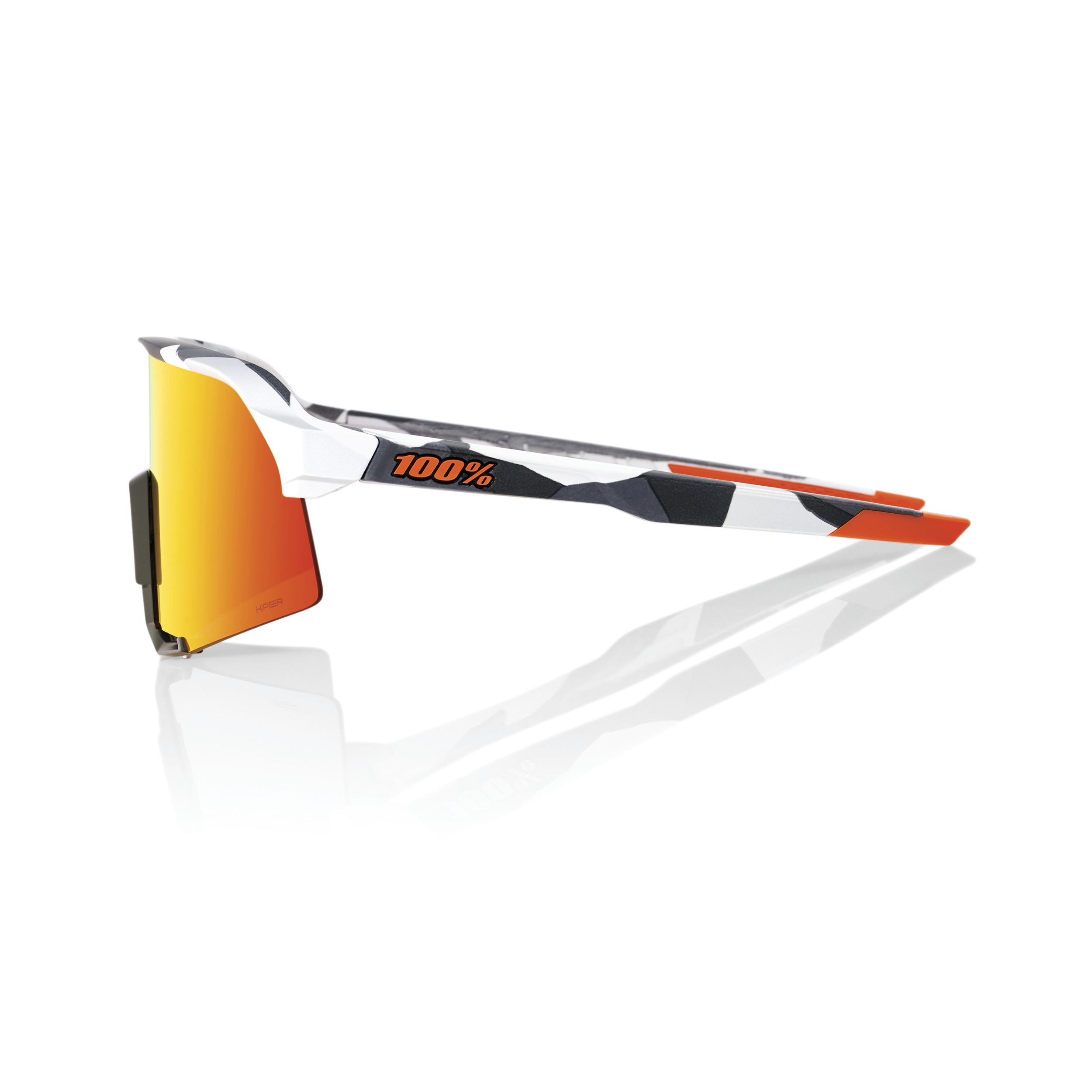 S3 – Soft Tact Grey Camo / HiPER Red Multilayer Mirror Lens